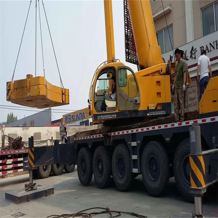 杭州拱墅当地吊车出租|机器吊装|75吨|工厂搬迁服务